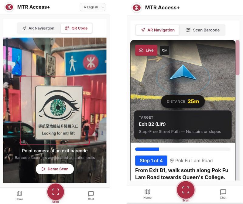 MTR Access+: AI Barrier-Free Navigation
