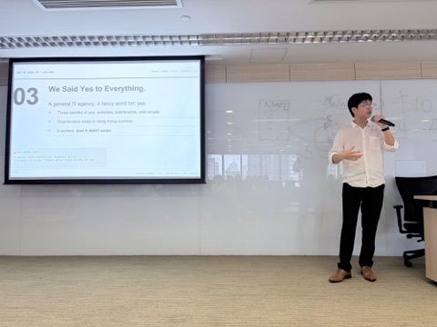Devano Jonathan presenting at HKU IIMT3689